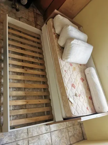 Cama com bicama de Solteiro com Estrutura em MDF