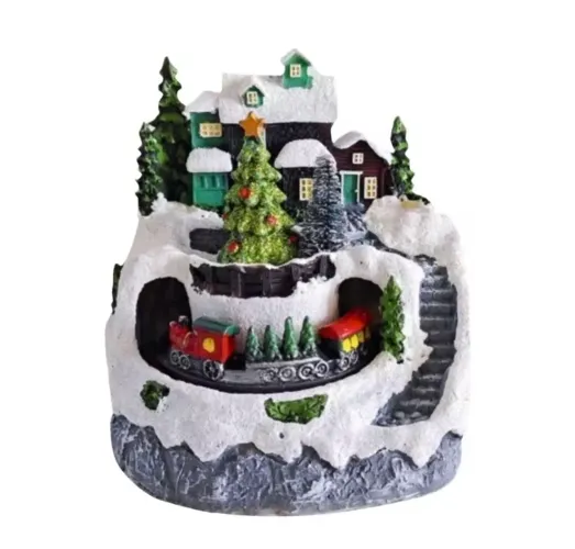 Vila de Natal - Colina com casa e trenzinho elétrico 