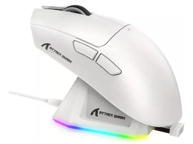 Mouse gamer sem fio attack shark