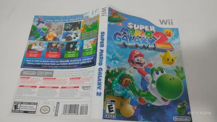Encarte mario galaxy 2 original Nintendo wii