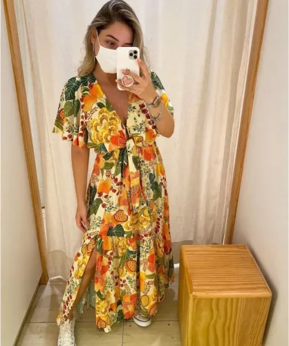 Vestido farm cajueiros 