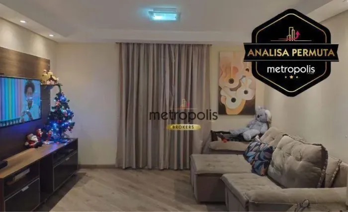 Apartamento com 3 dormitórios à venda, 90 m² por R$ 873.000,00 - Jardim - Santo André/SP