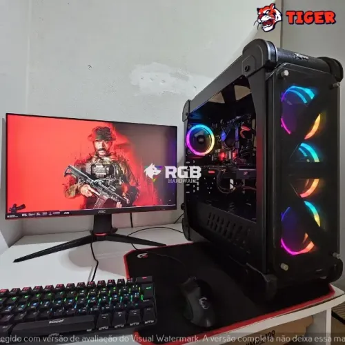 Pc Gamer Novo Completo - Core i5 9400F + GTX 1060 6GB + RAM 16GB + SSD 240GB + HD 1TB