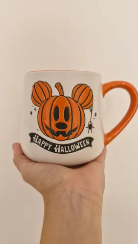 Caneca Abobora 3D Mickey Linda