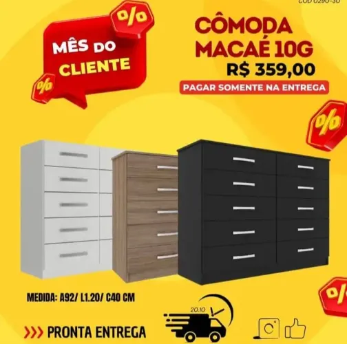 Cômoda móveis de fabrica