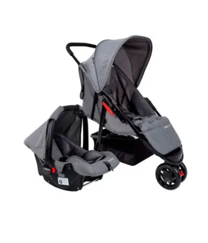 Carrinho de bebe e bebe conforto cosco toffy 3 rodas até 15kg