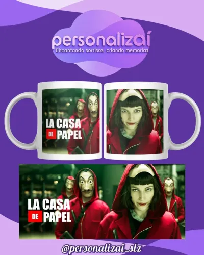 Caneca La Casa de Papel Personalizada