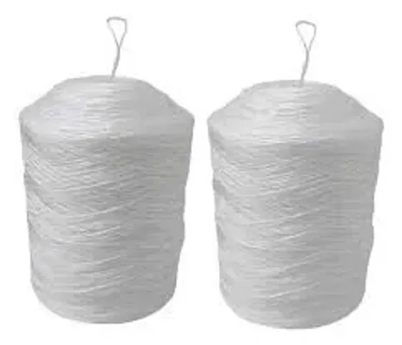 Kit (02 und) Fitilho Ráfia Barbante F1 Torcido P/ Amarração Verduras - Branco