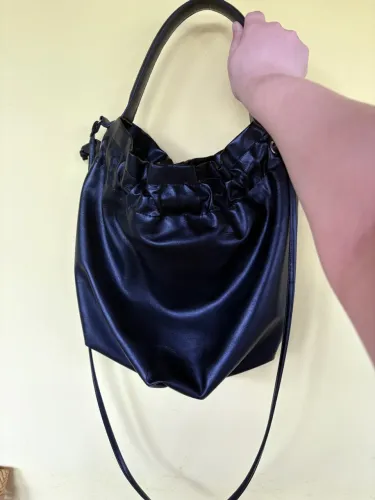 bolsa preta com alça de ombro arezzo (facilito entrega)