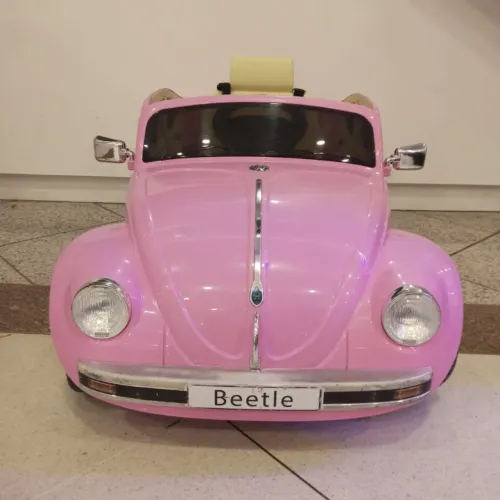 Carrinho Elétrico Infantil - Fusca Rosa