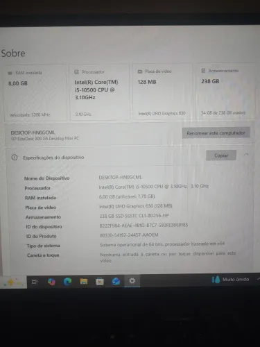 HP EliteDesk 800 G6 Desktop Mini PC