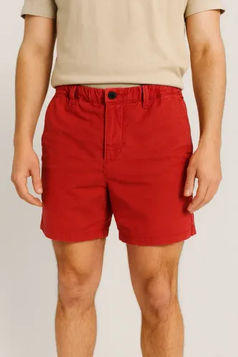 Short Bermuda Masculina Abercrombie & Fitch tam M cor Vermelho - seminovo