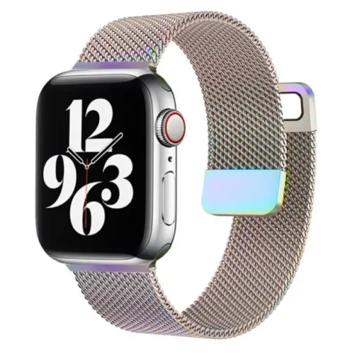 Pulseira Milanesa Metal Strap para Smartwatch Arco Ires