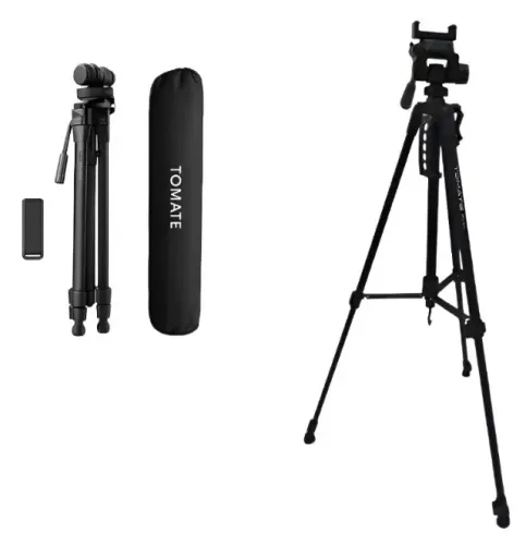 Tripé Profissional 1,40m Câmera E Celular Tomate Mtg-3014