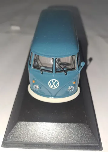 Miniatura Kombi Azul 1/43 1963 Minichamps - Colecionador