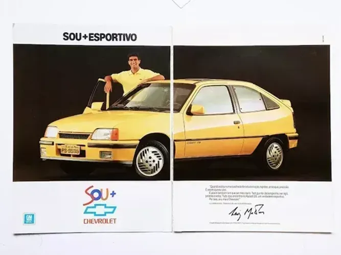Anúncio Propaganda de Revista Kadett GS Amarelo 1990 1991