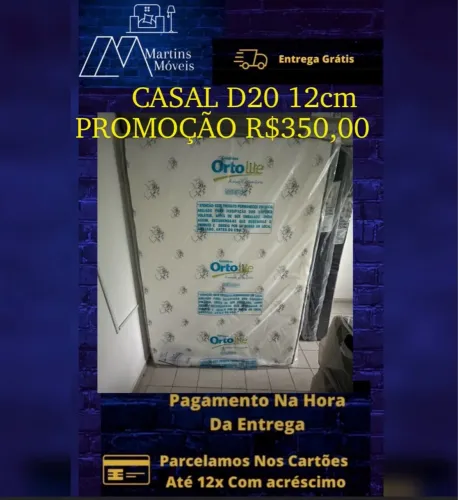 GRANDE PROMOÇÃO COLCHÃO CASAL ENTREGA GRATIS ACEITA CARTÃO  