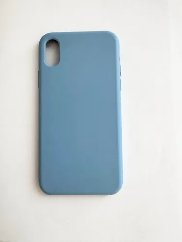 Capa de Silicone na cor azul para do Iphone X.