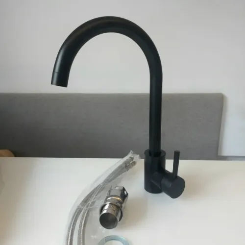 Torneira Monocomando Cozinha Preta OUTLET