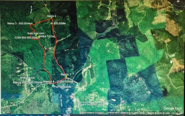 Vendo área 950mil m² em Monte Gordo-Guarajuba-Bahia..! R$ 152.000.000,00 milhões..!