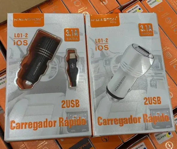 Carregador Veicular H Maston L01-2 3.1a Iphone 2usb