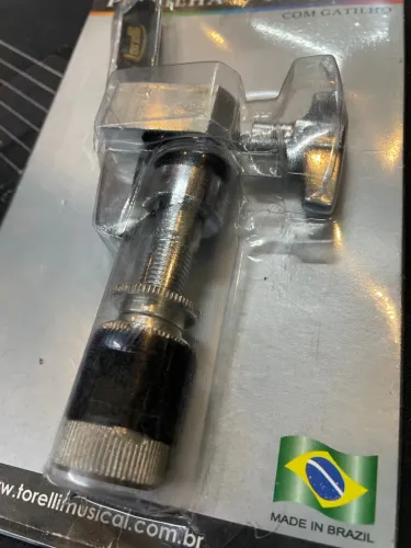 Presilha para hi hat com gatilho para bateria Torelli chimbal pedal duplo