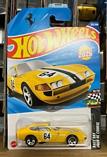 Hot Wheels 2025 Ferrari 365 GTB4 COMPETIZIONE Amarela