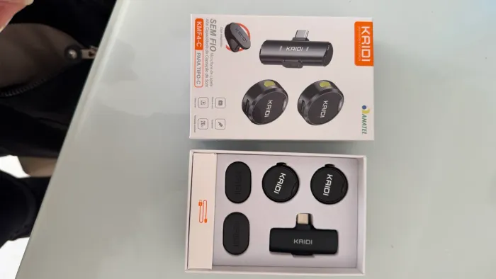 Microfone de Lapela KRIDI KMF4-C