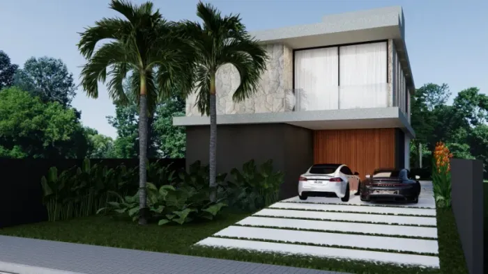 Casa de Alto Padrão c/ 5 Suítes, 235m2, piscina e churrasqueira, varanda e 2 vagas!