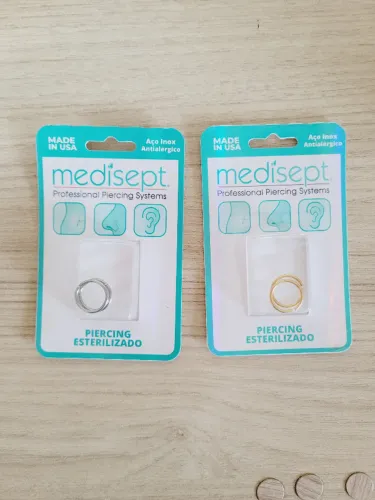 Piercing medsept systems aço inox nariz