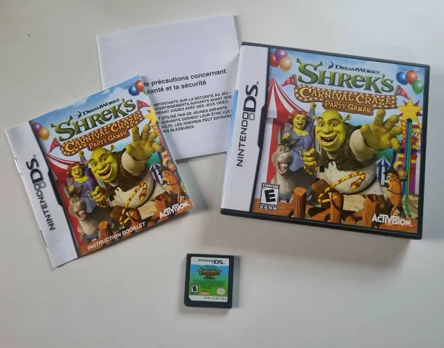 Sherek's Carnival Craze Party Games Nintendo DS