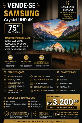 TV SAMSUNG 75 polegadas