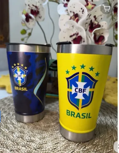 Copo Térmico Brasil CBF 473ml - Edição Especial