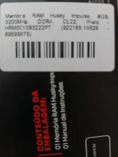 Vendo memória impulse husky 8gb nova