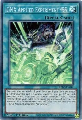 Yugioh!!! GMX Applied Experiment #55 BPRO-EN096 Super Rare