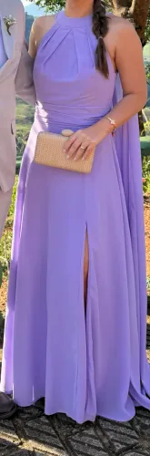 Vestido de festa longo - madrinha de casamento lilás / lavanda