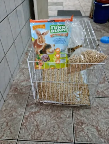 Gaiola para mini coelho/hamster