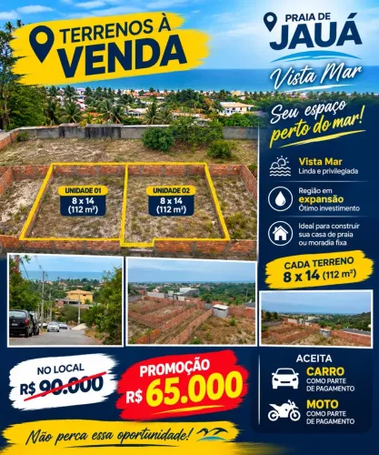 Terreno em Jauá à venda oportunidade