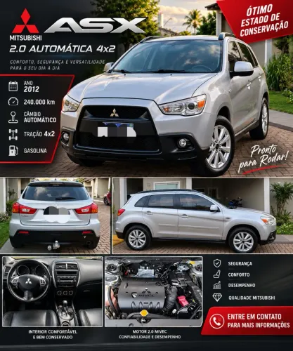 Mitsubishi ASX 2.0 16V 160cv Aut. 2012