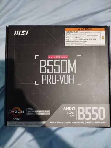 Placa mãe MSI b550m pro vdh semi nova c/ garantia