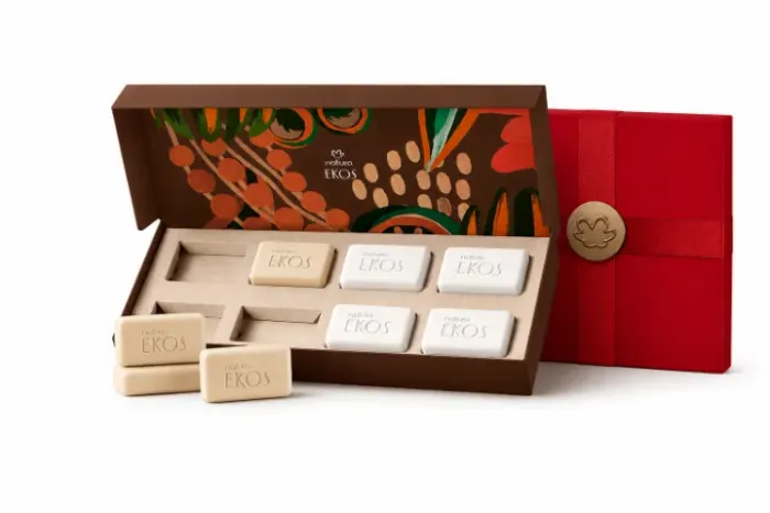 Presente Natura Ekos Sabonetes Cacau E Castanha 8un 25g