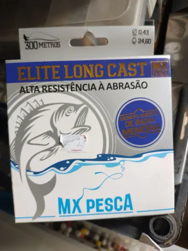 Kit 04 linhas de pesca Elite Long Cast 300m cores variadas.