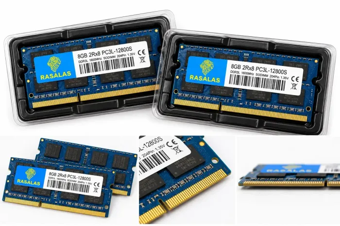 Kit 2 Memórias RAM Rasalas 8GB DDR3L 1600MHz Notebook - 16GB Total