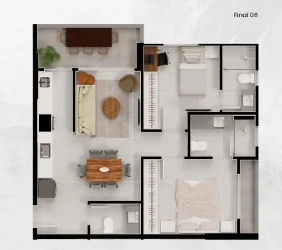 ÁGIO | Apto - 2 suítes - 74,98m² | Setor Vila Rosa | Biografia | Oportunidade