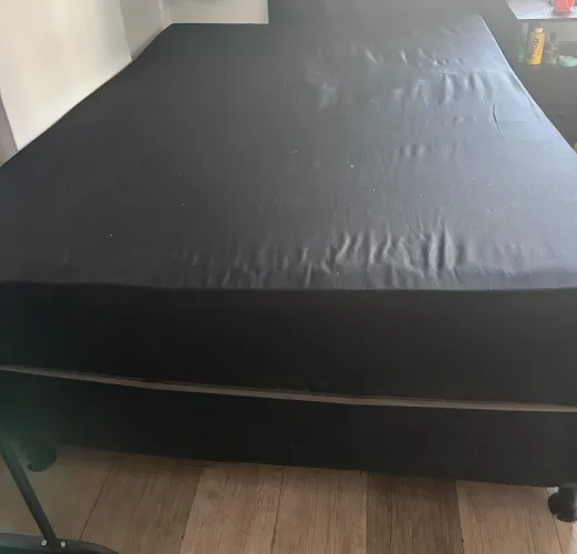 CAMA BOX CASAL COM COLCHÃO INCLUSO 