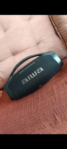 Caixa de som aiwa boombox plus 200w