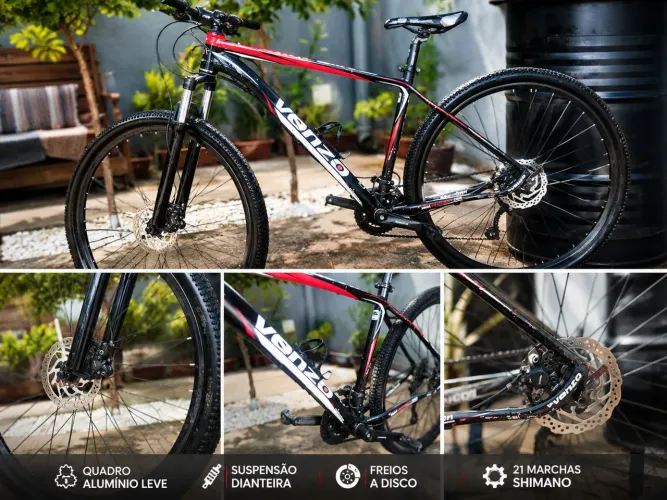 BIKE VENZO ARO 29 Quadro de alumínio(OPORTUNIDADE)