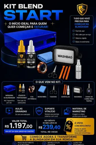MAQUINA START BLEND PARA BLINDAGEM DE APARELHO CELULAR RELÓGIO TABLETS 