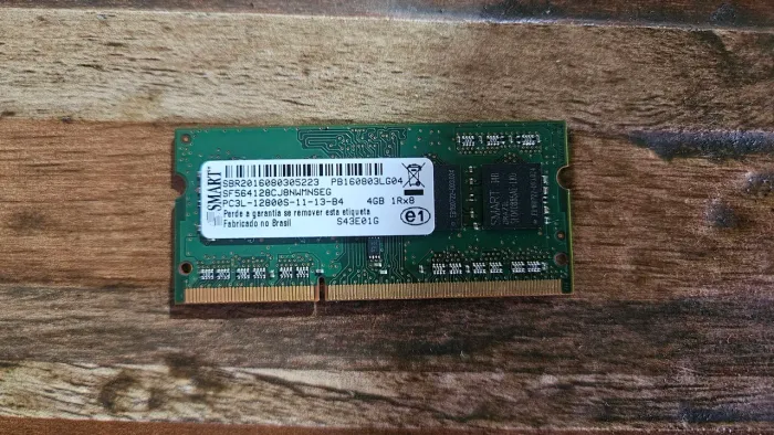 Memória Ram Notebook Smart 4gb Ddr3l 1600mhz Pc3l-12800s