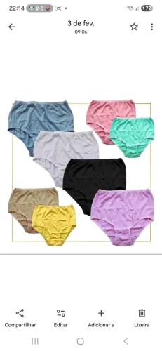 Kit de calcinhas para senhoras g5